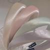 Temperamento Suave Nueva Diadema Primavera/Verano Accesorios para el Cabello de Satén de Seda Color Sólido Color Morandi Parte Superior Alta del Cráneo Diadema de Esponja Gruesa