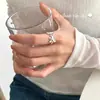 Anillo Dulce de Flor de Plata de Ley S925 Ouni Han para Mujer Estilo Coreano Ins Estilo Pastoral Personalidad Versátil Anillo Pequeño de Flor para Dedo Índice