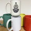 Caneca de Sublimação Criativa Cerâmica Personalizada em Branco Revestimento para Transferência de Calor 15oz Grande Capacidade Caneca de Café