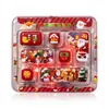 Chaveiro Teclado Descompressão Série de Natal 7 Teclas, um Brinquedo Fidget Divertido e Aliviador de Estresse para Crianças, um Pingente Criativo para Mochila