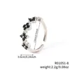 Anillo Abierto de Lujo Minimalista Ins de Nicho con Forma de Gota de Agua Cruzada Anillo de Hoja Francesa Dulce y Fresco para Mujer