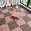 Alfombra Patchwork de Rayas de Espuma Alfombra de Piso Dormitorio Alfombra de Escalada Sala de Estar 2024 Nuevo Estilo Alfombra de Piso Alfombra para Habitación