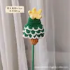 Produto Acabado Transfronteiriço Girassol Artesanal Espinheiro Candied Coelho Buquê Fio Crochê Presente Criativo para Temporada de Formatura