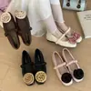 Zapatos de tacón alto de una sola pieza para mujer con flor de rosa estilo francés, Colección Primavera 2026, Suaves y Elegantes, Adecuados para combinar con vestidos, Zapatos Mary Jane