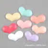 Pegamento Cremoso en Forma de Corazón Accesorios para el Cabello Accesorios para Tocados Funda para Teléfono Móvil Infantil Accesorios de Resina Macarrón Corazón Material para Pasadores