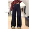 Jeans de Pierna Ancha Azul Oscuro para Mujer Nueva Llegada Primavera y Verano talla extra chica gordita Pantalones Rectos Sueltos Adelgazantes