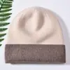 Gorro de Punto Cálido Nuevo para Otoño e Invierno Gorro de Lana Mezclada con Cachemira Circunferencia de Cabeza Grande Versátil Protección para los Oídos Gorro para el Frío Venta Directa de Fábrica
