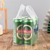 Bolsa para Llevar Personalizada Bolsa para Ensalada Bolsa para Té de Leche Bolsa de Plástico Transparente Portátil Horneado Logo Personalizado