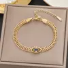 Cientos de Pulseras Meichen Europeas y Americanas Oro de 18K Titanio de Acero No Desvanecible Joyería de Mano Sencilla y Versátil de Moda Personalizada para Mujer