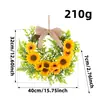 Guirnalda de Girasoles Amor de Hong Kong Festival de Abejas Girasol Decoración de Puerta Decoración de Corona Semicírculo Colgante de Decoración Venta al por Mayor