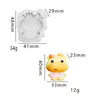Molde de Aperto Mini Boneca Brinquedo Tendência Artesanal DIY Saco de Refeição Artificial Silicone para Bolo Torrada