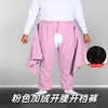 Pantalones de Cuidado para la Incontinencia Abiertos en la Entrepierna para Personas Mayores Postoperadas e Inmovilizadas en Cama, Suaves, Transpirables, para Cuidado de Rehabilitación, Algodón Puro