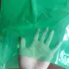 Bolsa plana verde, bolsa de PE engrosada, bolsa de embalaje de plástico, bolsa de embalaje para ferretería, bolsa verde semitransparente