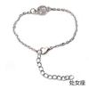 Pulsera de Plata para Mujer Japonesa y Coreana Cepillada Pulsera de Plata de las Doce Constelaciones Estudiante Regalo Sencillo Joyería para Manos Pulsera al por Mayor