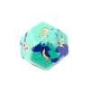 Dados Poliedros de Gema Sintética Lapis Lázuli Fénix con Números Grabados Juego de Rol Dnd Set de Siete Piezas Z02