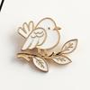 Ropa nueva de estilo coreano Broche de pajarito goteando lindo estilo coreano Alfiler sencillo para mujer alfiler para cuello venta al por mayor mixta de fábrica