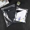 Cremallera de ropa de alta transparencia engrosada bolsa para empacar ropa bolsa para ropa interior calcetines bolsa de embalaje PE de alta calidad en stock al por mayor