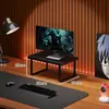 Prateleira de Armazenamento para Mesa, Suporte para Monitor de Computador, Organizador de Teclado, Suporte para Laptop