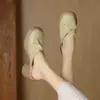 Extremadamente versátiles~ Mules de tacón alto, suela gruesa y punta cerrada para mujer petite, pantuflas casuales de moda de verano con tacón grueso para usar al aire libre