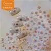 Pegatinas Metálicas para Uñas DIY Populares Adhesivas Estilo Nacional Pegatinas para Uñas Rosa Rubor Estilo Retro