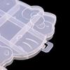 Caixa de Armazenamento Fashion e Requintada com Formato de Gatinho Desenho Animado Compartimento Transparente Caixa de Peças Pequenas de Plástico Fabricante Estoque Pronto