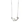 Moda Nicho Simples Pingente de Golfinho com Zircônia Colar para Mulheres Exquisito Luxo Leve Desenho Animado Fofo Versátil Corrente de Clavícula Atacado