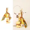 Nuevo Estilo Colgante de Bufanda de Seda con Borlas de Lujo para Gatito, Llavero de Animal de Cuero Lindo, Pequeño Accesorio de Regalo