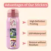 80 pósters de dibujos animados colección pegatinas de graffiti decoración refrigerador patineta taza pegatinas de personalidad DIY fabricantes al por mayor