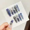 Uñas Postizas Populares Japonesas con Relieve Ojo de Gato Usables Estilo Dulce y Fresco Pegatinas Desmontables para Uñas Artísticas Uñas Usables Uñas Postizas