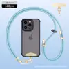 Cordón para Teléfono de Cuello Portátil Cruzado de 8 mm Hebilla Metálica de Alto Grado Ajustable Espaciador Correa para Cámara Anti-Pérdida para Exteriores