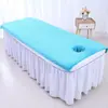 Toalla de baño para salón de belleza, toalla propensa con agujero, extendida en la cama con toalla de agujero, cómoda, no suelta pelusa, absorbente, suave, engrosada, fábrica al por mayor