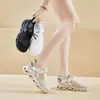 Zapatos de Malla Calados para Mujer 2025 Verano Estilo Coreano Transpirables Superventas Ultraligeros Slip-On Zapatos de Papá Zapatos de Suela Gruesa para Mujer