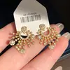 Collar con Colgante Redondo de Circonita Super Brillante Set de Joyería Versátil de Lujo Ligero de Alta Gama Moda Exquisita Aretes de Botón Temperamento para Mujeres