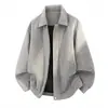 Chaqueta nueva para hombre y mujer, marca de moda otoño e invierno, chaqueta de cuero con forro polar, cortavientos para exteriores, casual, versátil, a la moda, a prueba de frío