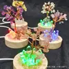 Cristal Natural Piedra Bruta Árbol de Grava Hecho a Mano DIY Luz Nocturna Piedra Bruta de Cristal Blanco Fabricante de Árbol de Grava Pulida Wholesale