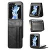 Adecuado para Exportación, Funda de Cuero para Teléfono Móvil Samsung Galaxy Zflip8 con Múltiples Ranuras para Tarjetas, Cubierta Flip7 de Cuero PU
