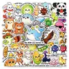 50 pegatinas de recompensa originales en inglés dibujadas a mano, no infractoras, pegatinas decorativas impermeables para niños transfronterizas