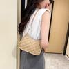 Senhoras saco transfronteiriço moda simples bordado saco axilar doce losango portátil satchel ombro telefone saco lote
