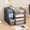 Caixa de Armazenamento de Arquivos para Mesa Porta-Arquivos de Escritório Estante de Armazenamento Vertical Pasta de Arquivos Estante de Armazenamento Multicamadas Escritório