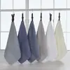 Bufanda cuadrada de exportación de algodón puro con logotipo impreso personalizado, toalla de mano de algodón, pañuelo cuadrado japonés liso para lavar la cara, multicolor al por mayor