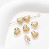 Banho de Cobre Cor Real Dourada Conservação 14k Ouro Simples Contas de Amor DIY Joias Feitas à Mão Pulseira Colar Acessórios com Contas Material