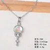 Colar de Aço Inoxidável Pingente de Lua Fresca e Sonhadora Estrela de Quatro Pontas Coração Cetro Borboleta Colar Feminino da Moda para o Dia a Dia