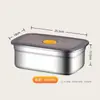 Ventas Directas de Fábrica Se Puede Personalizar Caja Sellada de Acero Inoxidable Grado Alimenticio 316 Caja Conservadora 304 Exclusiva de Amazon Transfronteriza