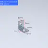 Soporte Pequeño en Ángulo Recto 4 Agujeros Forma de L Conector para Muebles Ángulo de 90 Grados Angulo de Hierro Soportes para Estanterías Accesorios