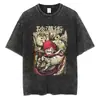 T-shirt Streetwear Europeia Transfronteiriça Masculina Camiseta Harajuku Japonesa