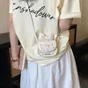 Bolsa Infantil 2026 Nueva Caricatura Lindo Moño Mini Billetera de Monedas Nicho Elegante Gato Bolso Cruzado para Niñas