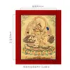 Buda Yuan Hui Tesoro Rey Celestial Pintado a Mano Buda Thangka Pintura Colgante Xizang Mineral Natural Tarjeta Dorada Buda Dios de la Riqueza Pintura Decorativa