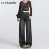 Jeans de Pierna Ancha para Mujer Otoño e Invierno 2024 Tendencia Versátiles Nuevos de Cintura Alta Holgados Rectos Forma de Pera Pantalones Primavera y Otoño