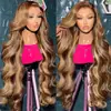 Peluca Amazon para Mujeres Europeas y Americanas Cabello Castaño con Mechas Rizado Olas Grandes Pelucas Venta Caliente Transfronteriza Color Piano Cabello Largo Rizado