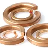 Arruelas de Mola de Bronze Fosforoso Abertas, Arruelas Elásticas de Cobre, Arruelas de Mola de Cobre, Arruelas para Parafusos, Atacado do Fabricante M3/M4/M5/M6